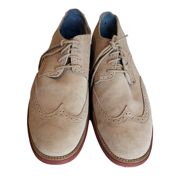 Sketchers Mark Nason Tan Suede Wingtips, 11 Med - Picture 1 of 11